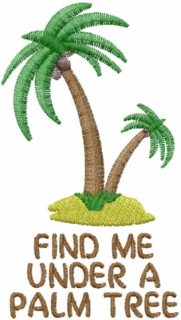 Picture of Palm Tree Machine Embroidery Design