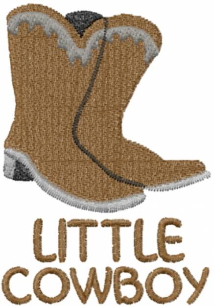 Picture of Little Cowboy Machine Embroidery Design