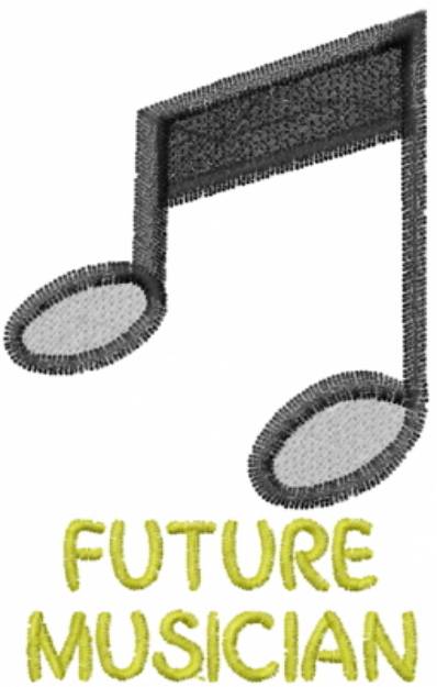 Picture of Future Musician Machine Embroidery Design