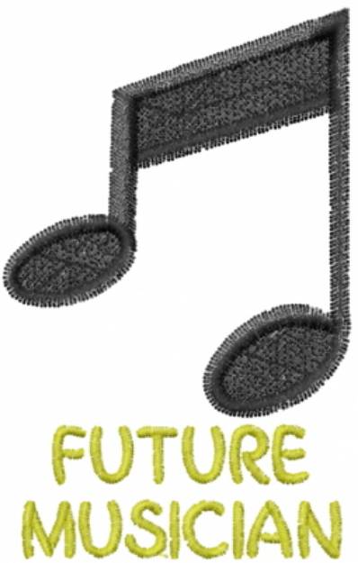 Picture of Future Musician Machine Embroidery Design