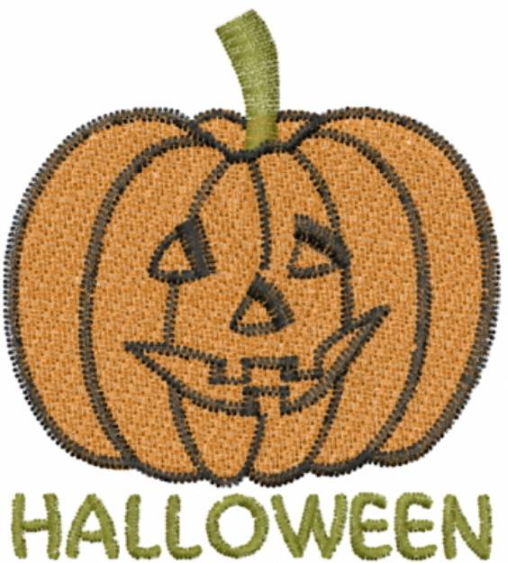 Picture of Halloween Pumpkin Machine Embroidery Design