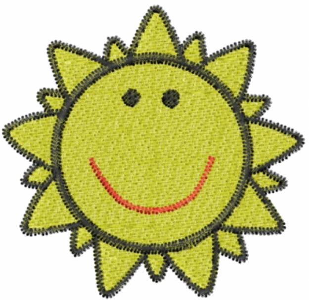 Picture of Happy Sun Machine Embroidery Design