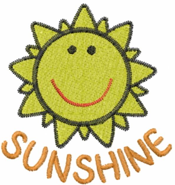 Picture of Sunshine Machine Embroidery Design