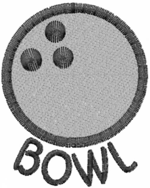 Picture of Bowling Ball Machine Embroidery Design