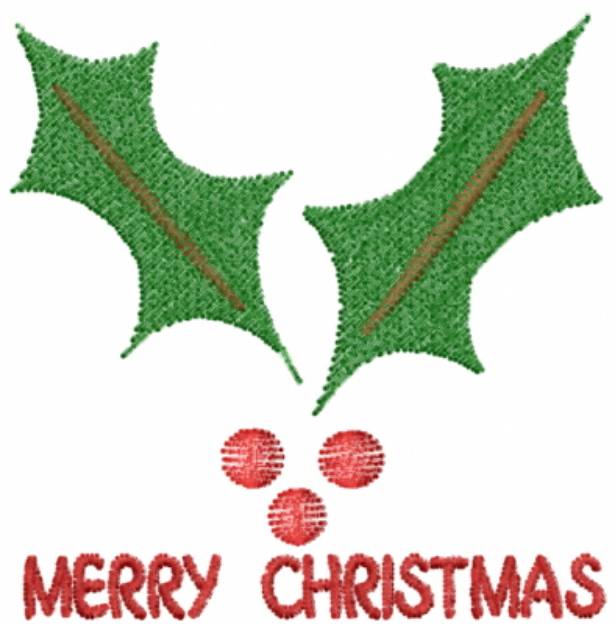 Picture of Merry Christmas Machine Embroidery Design