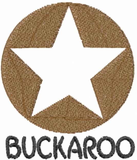 Picture of Cowboy Star Buckaroo Machine Embroidery Design