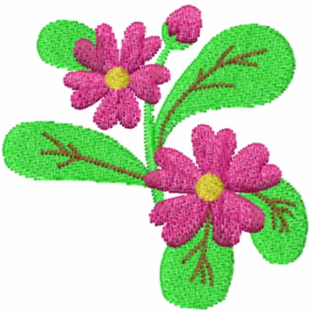 Picture of Pretty Flower Machine Embroidery Design