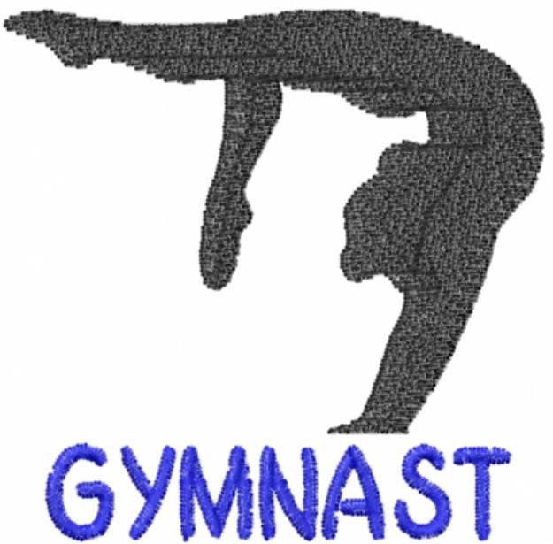 Picture of Gymnast Machine Embroidery Design