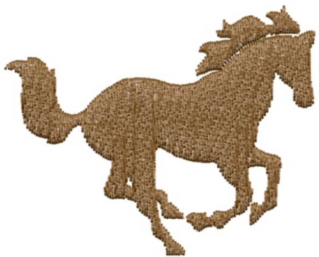 Picture of Horse Stencil Machine Embroidery Design