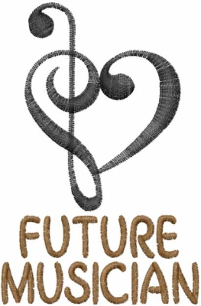 Picture of Future Musician Machine Embroidery Design