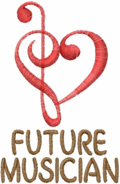 Picture of Future Musician Machine Embroidery Design