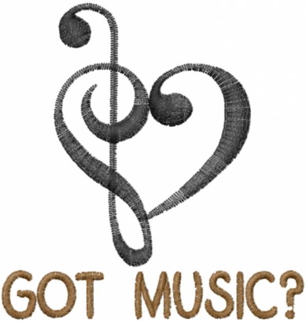 Picture of Got Music? Machine Embroidery Design