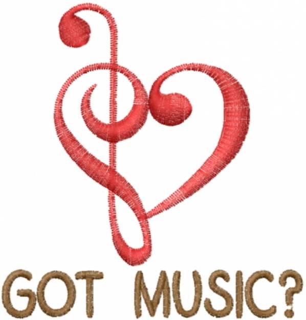 Picture of Got Music? Machine Embroidery Design