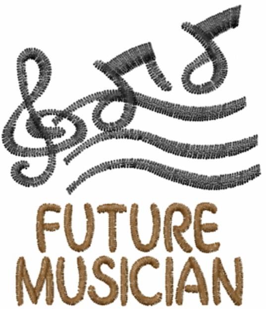 Picture of Future Musician Machine Embroidery Design