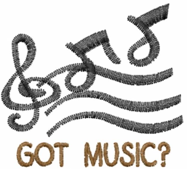 Picture of Got Music? Machine Embroidery Design