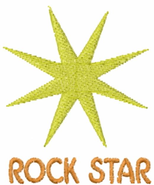 Picture of Rock Star Machine Embroidery Design