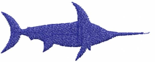 Picture of Blue Swordfish Machine Embroidery Design