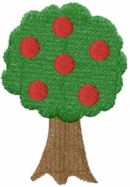 Picture of Apple Tree Machine Embroidery Design