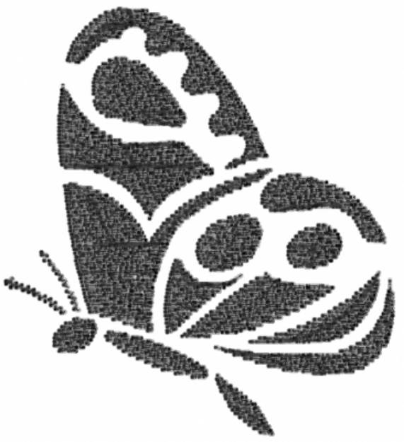 Picture of Butterfly Outline Machine Embroidery Design