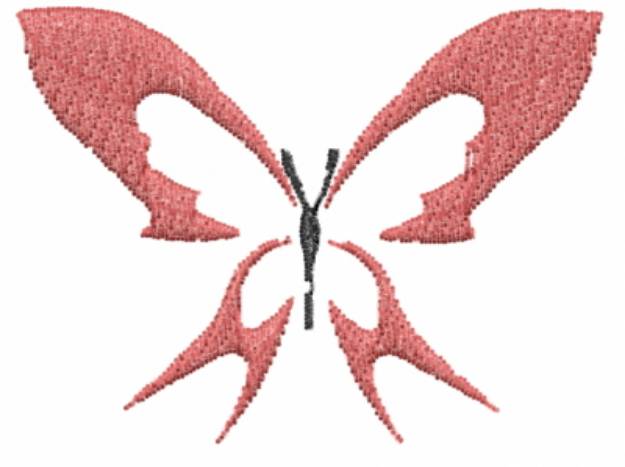 Picture of Red Swallowtail Machine Embroidery Design