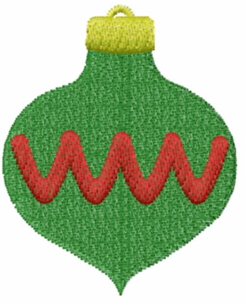 Picture of Green Ornament Machine Embroidery Design