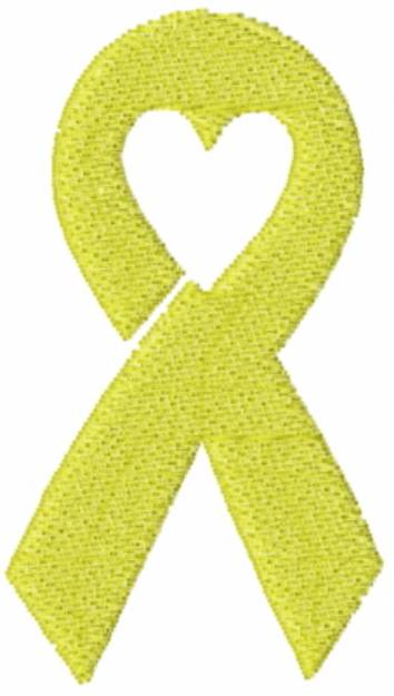 Picture of Yellow Ribbon Machine Embroidery Design