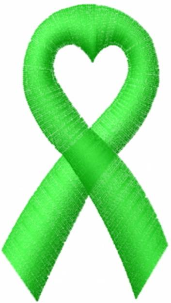 Picture of Green Satin Ribbon Machine Embroidery Design