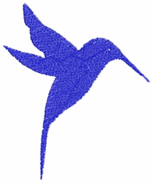 Picture of Blue Hummingbird Machine Embroidery Design