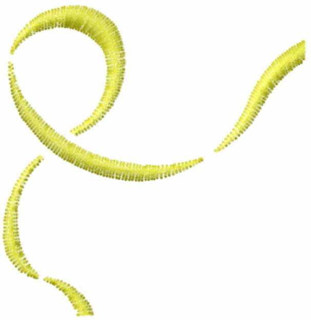 Picture of Yellow Ribbon Machine Embroidery Design