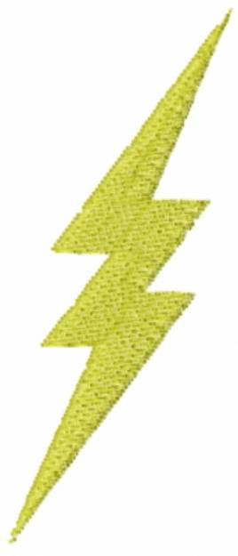 Picture of Big Yellow Thunderbolt Machine Embroidery Design