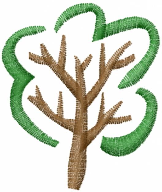 Picture of Stick Tree Machine Embroidery Design