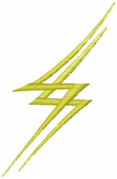 Picture of Twin Yellow Bolts Machine Embroidery Design