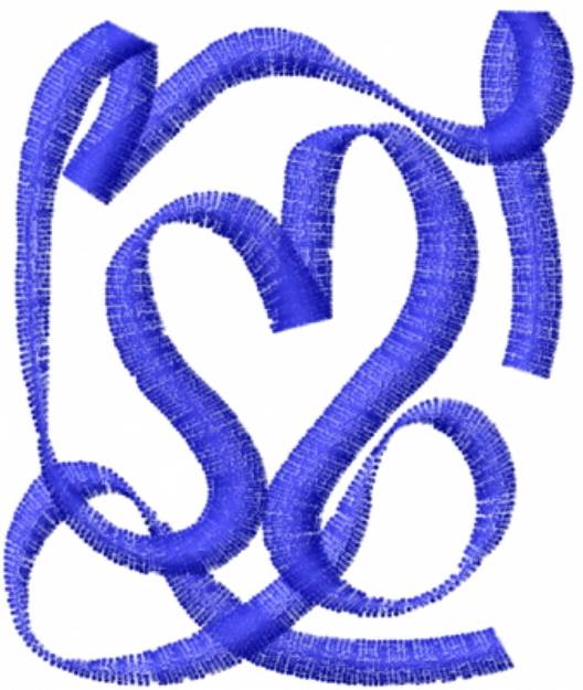 Picture of Love Ribbon Machine Embroidery Design