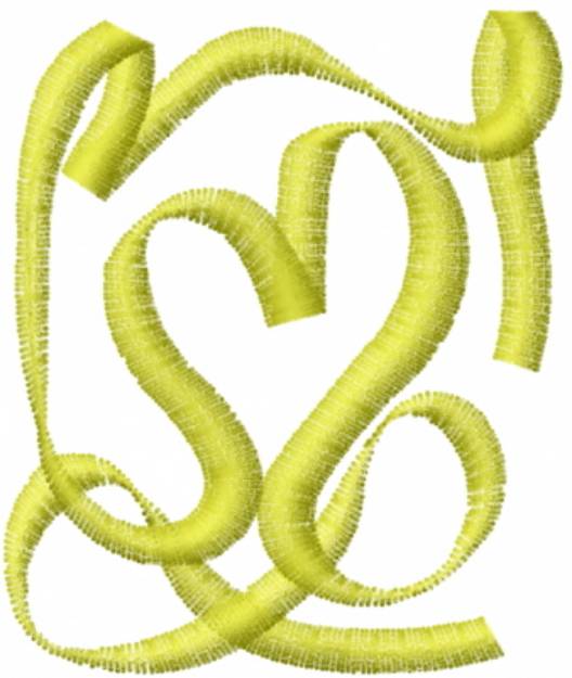 Picture of Ribbon Love Machine Embroidery Design