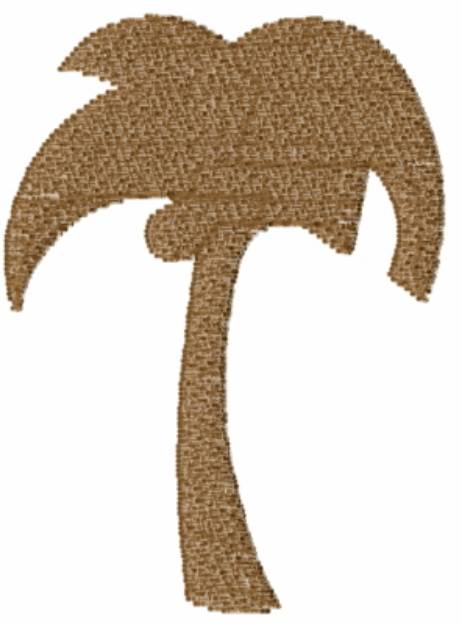 Picture of Brown Palm Tree Machine Embroidery Design