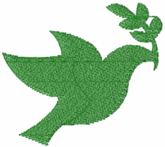 Picture of Green Dove Machine Embroidery Design