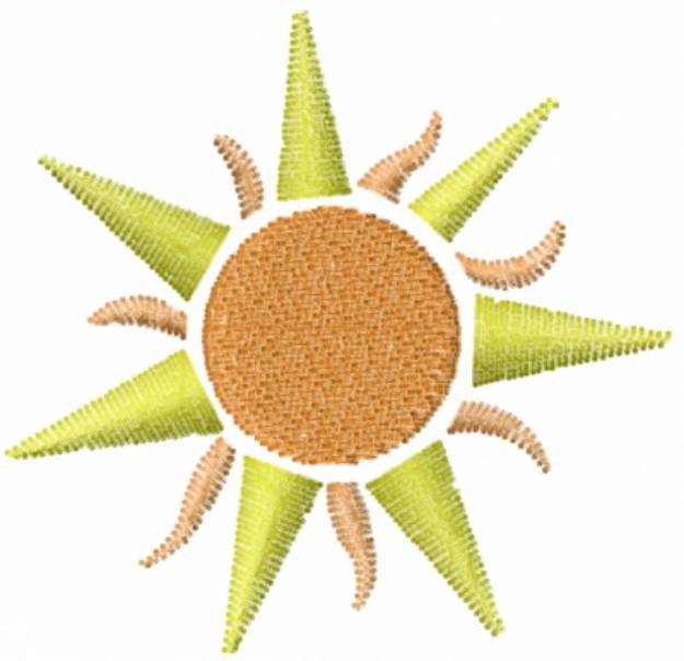 Picture of Sun Machine Embroidery Design