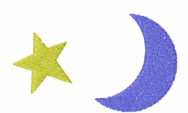 Moon Star Machine Embroidery Design | Embroidery Library at ...