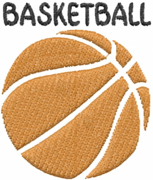 Picture of Basketball Machine Embroidery Design