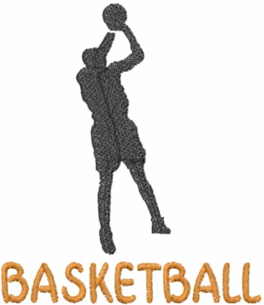 Picture of Basketball Player Machine Embroidery Design