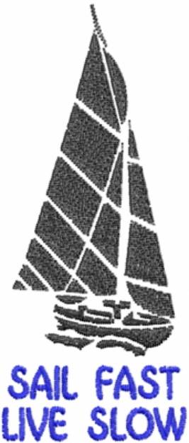 Picture of Sailboat Fast Machine Embroidery Design