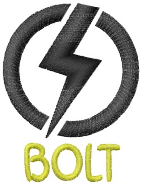 Picture of Bolt Black Machine Embroidery Design