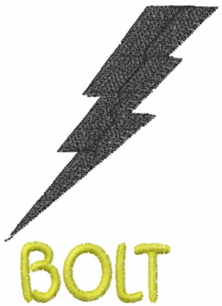 Picture of Bolt Black Machine Embroidery Design