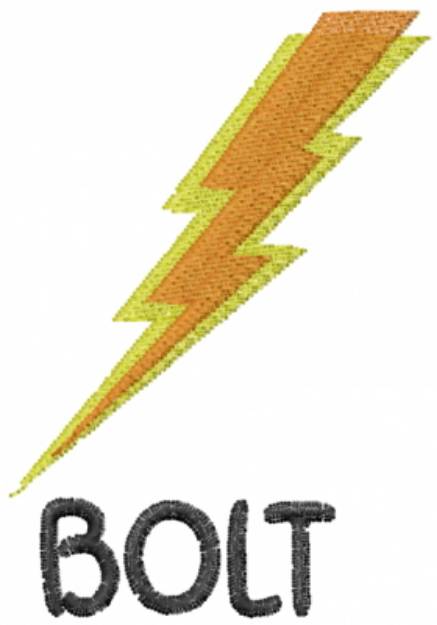 Picture of Double Electricity Bolt Machine Embroidery Design