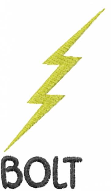 Picture of Thin Thunderbolt Machine Embroidery Design