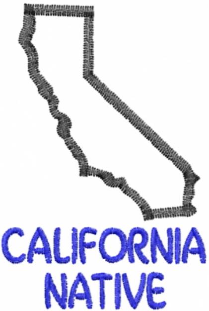 Picture of California Native Machine Embroidery Design