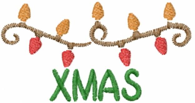 Picture of Xmas Lights Machine Embroidery Design