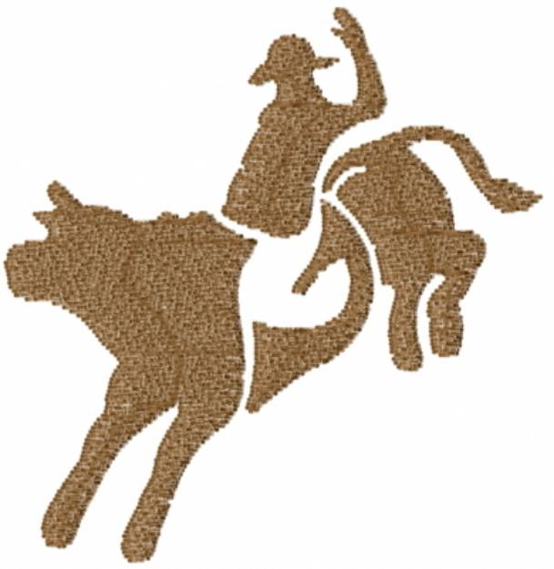 Picture of Cowboy Cow Machine Embroidery Design