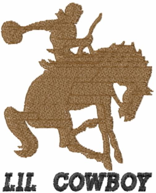 Picture of Bronco Lil Cowboy Machine Embroidery Design