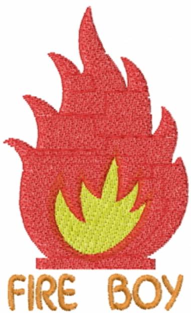 Picture of Camp Fire Boy Machine Embroidery Design